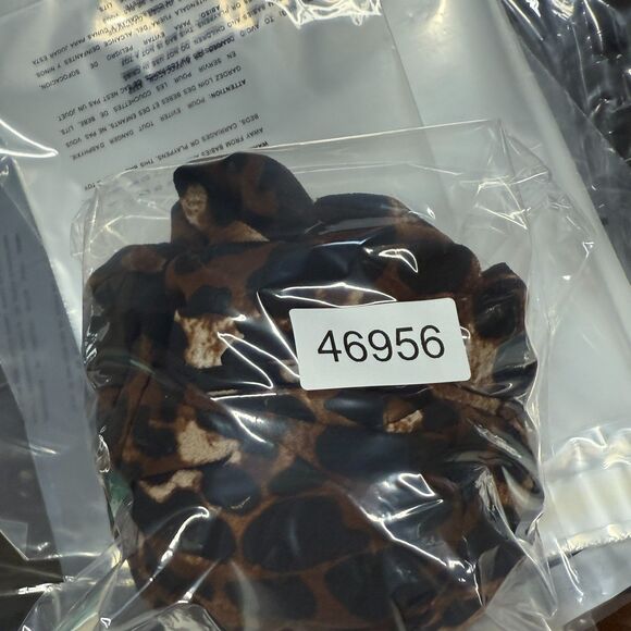 Rafaella Blouse Women S Small Brown Animal Print V-Neck Long Sleeve Pockets - Picture 6 of 6